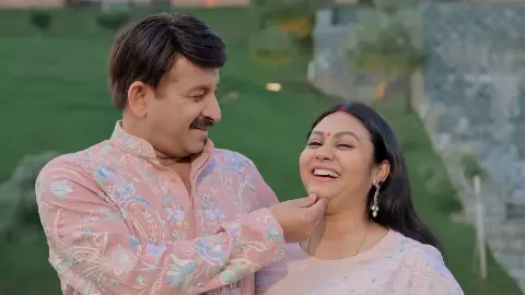 manoj tiwari and surabhi tiwari manoj tiwari and surabhi tiwari