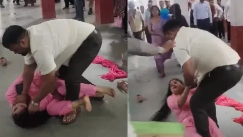 बाल पकड़े-गर्दन दबाई और 2 महिलाओं को बेरहमी से पीटा, महाराजगंज के कोर्ट का भयानक वीडियो वायरल, एक्शन में क्या हुआ?