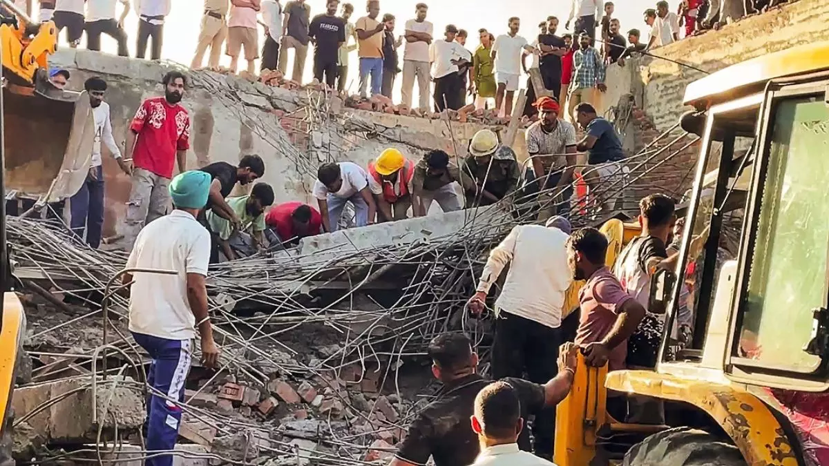 Ambala Building Collapse incident