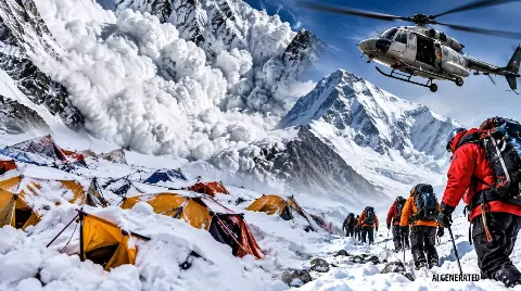नेपाल में एवलांच ने मचाई तबाही, बेस कैंप के कई टेंट बर्फ में दबे, 10 लोग लापता...लेकिन आसान नहीं रेस्क्यू- 10 Points में जानें सब कुछ नेपाल में एवलांच ने मचाई तबाही, बेस कैंप के कई टेंट बर्फ में दबे, 10 लोग लापता...लेकिन आसान नहीं रेस्क्यू- 10 Points में जानें सब कुछ