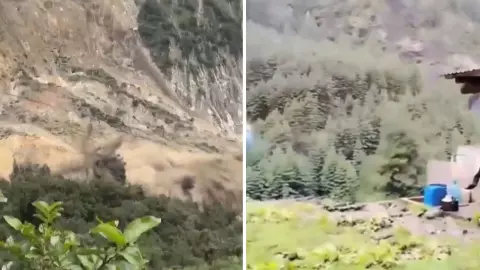 नेपाल में फिर तबाही! नदी में समाया पहाड़ का हिस्सा, खौफनाक VIDEO में भागते दिखे लोग, अब तक 24 की मौत