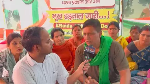 NOIDA: पर्थला में FIR के बाद भी नहीं झुके प्रदर्शनकारी, बोले- जब तक लाइट-पानी नहीं मिलेगा, जारी रहेगा धरना
