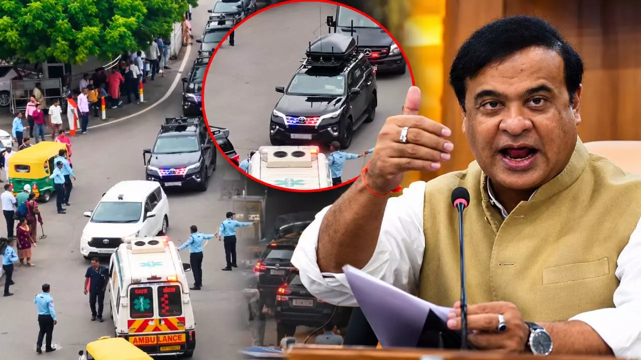 काफिला गुजरने तक रुकी एंबुलेंस...VIDEO सामने आते ही असम में 4 पुलिसकर्मी सस्पेंड, क्या बोले CM हिमंत बिस्वा सरमा? 10 Points में जानें मामला
