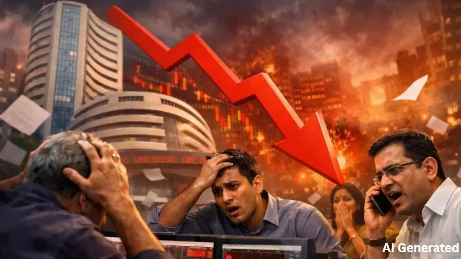 Stock Market Today: Sensex Falls 570 Points, Nifty Below 22,500