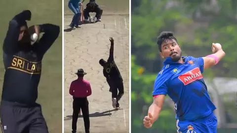 Tharindu Ratnayake dual armed spinner