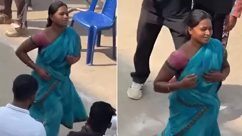 पति खोया, बच्चों की जिम्मेदारी उठाई, अब होम गार्ड बनने के लिए साड़ी में दौड़ी झारखंड की कविता, वीडियो वायरल पति खोया, बच्चों की जिम्मेदारी उठाई, अब होम गार्ड बनने के लिए साड़ी में दौड़ी झारखंड की कविता, वीडियो वायरल