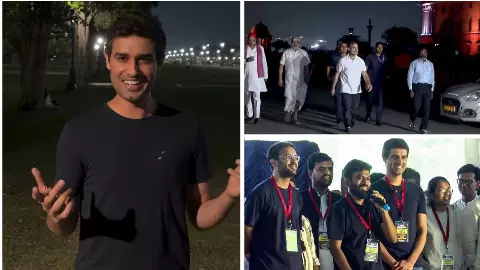 Dhruv Rathee Questions Delhi Metro Restrictions as INDIA Bloc Meets President Over CEC