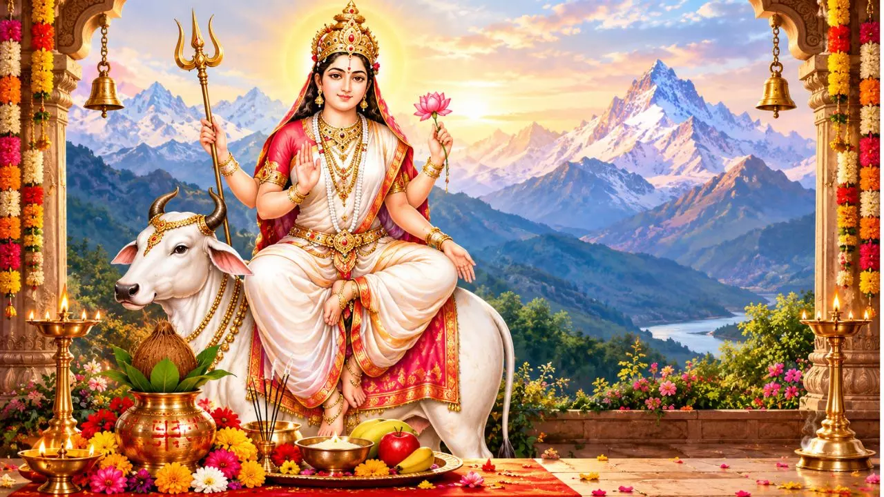 Shardiya Navratri 2026 Day 1: मां शैलपुत्री की पूजा विधि, मंत्र, कथा और घी चढ़ाने का महत्व
