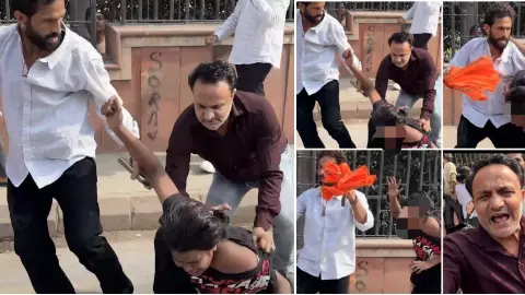 हिंदू रक्षा दल के खुद को सदस्य बताने वाले रविंद्र गुर्जर और रमन ने छात्रों की पिटाई की, BJP विधायक के साथ तस्वीरें Viral, मारपीट का VIDEO