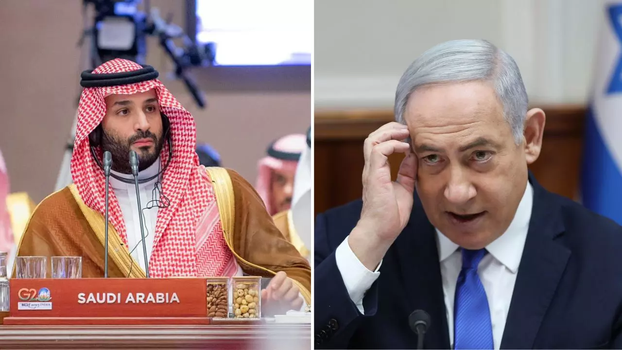 Mohammed bin Salman and Benjamin Netanyahu