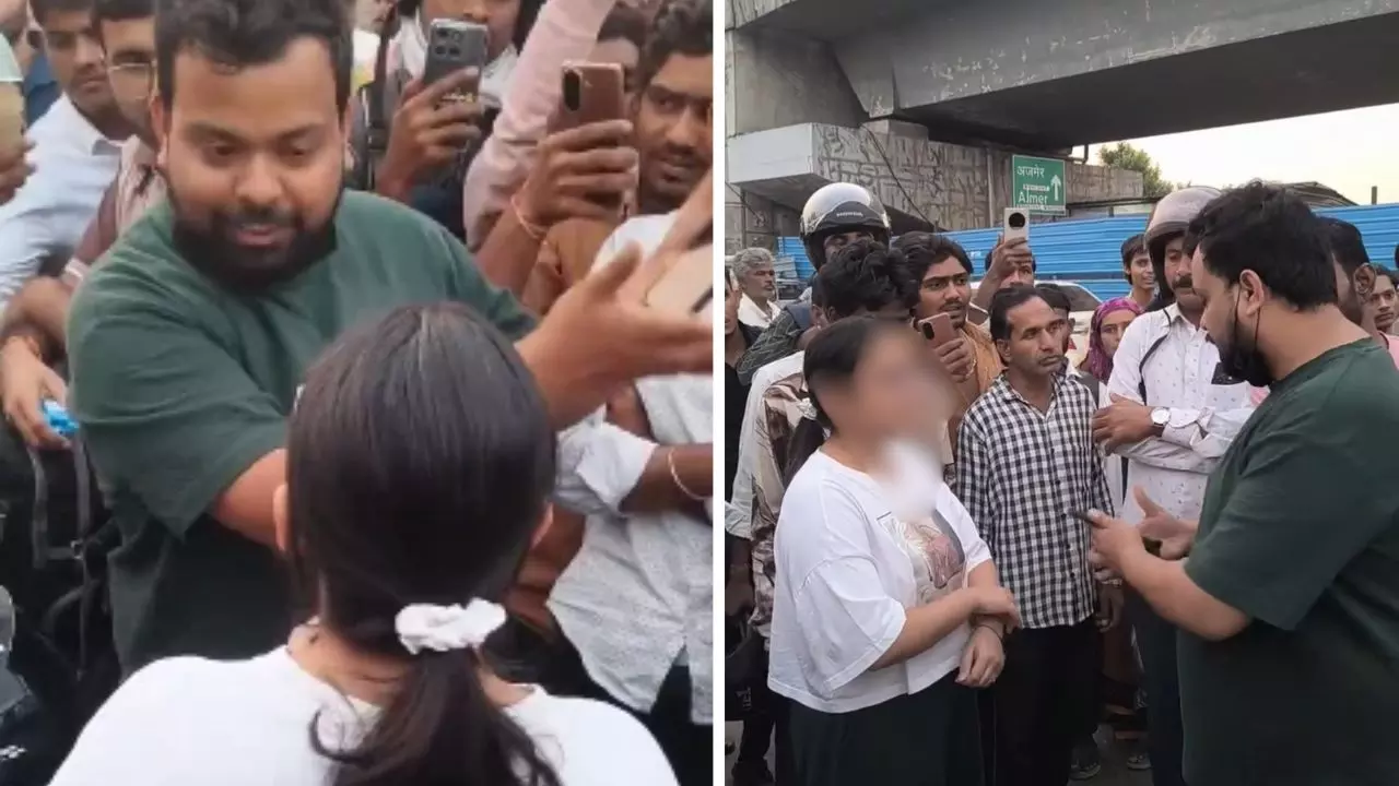 Jaipur Viral Video: करियर बना रही है मेरी छोरी, पत्नी को प्रेमी संग पकड़ने का दावा; सड़क पर दिखा मिया-बीवी का हाई-वोल्टेज ड्रामा