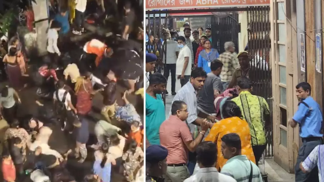 कोलकाता के चोरबागान दुर्गा पूजा पंडाल में कैसे मची भगदड़? 17 की मौत, कई घायल, देखिए चीख पुकार के VIDEO