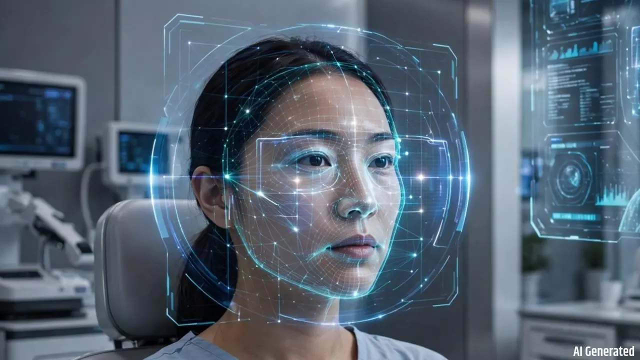 AI face scan in a clinical setting
