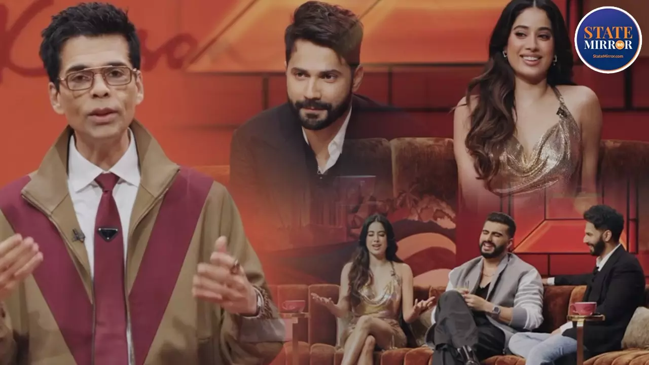 आज के शो पर वो संस्कारी नहीं होंगे, Koffee with Karan पर Varun Dhawan, Janhvi Kapoor का दिखा कौनसा रूप? दोनों ने जमकर की मस्ती