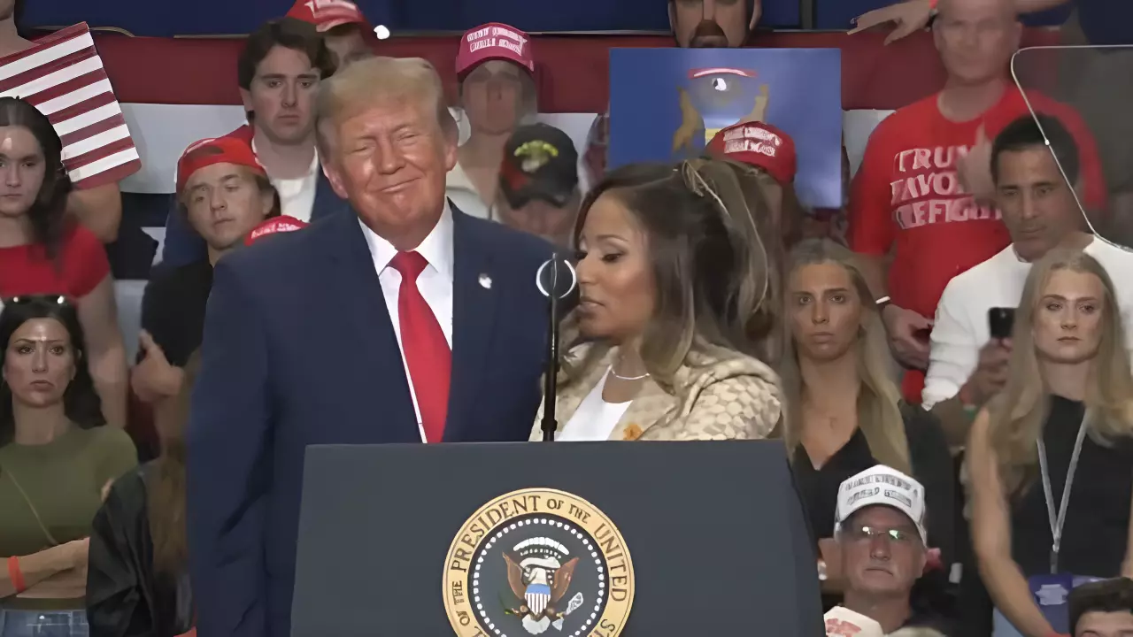 nicki Minaj and donald Trump