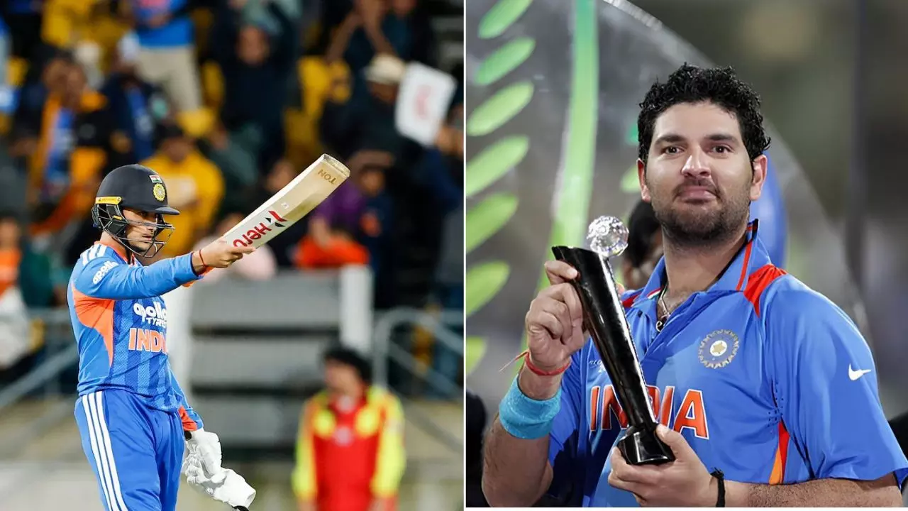 Abhishek Sharma and Yuvraj Singh